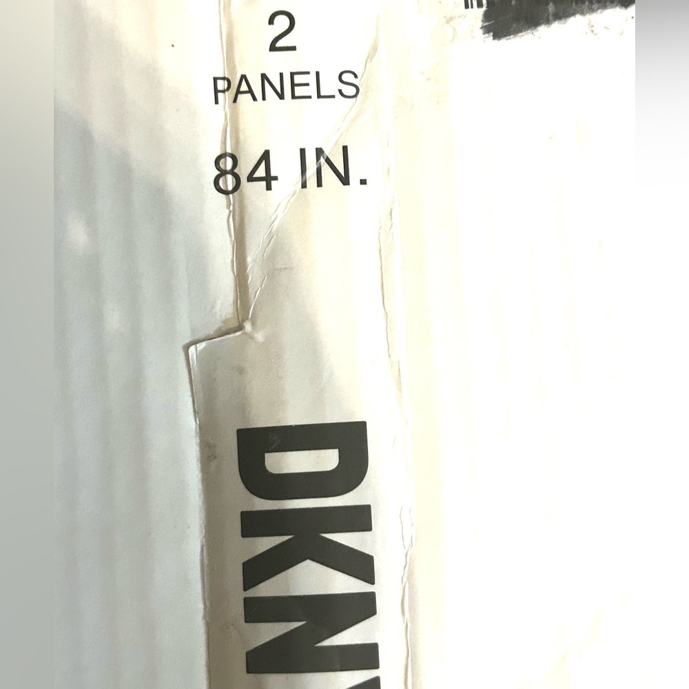 DKNY curtain panels. Set of 2. 84 inches NEW 100% cotton - Picture 5 of 7